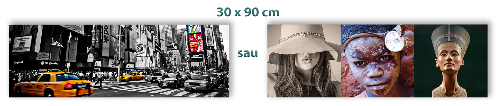 fotografii triplu pătrate